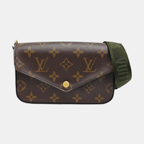 FÉLICIE Monogram Coated Canvas Brown