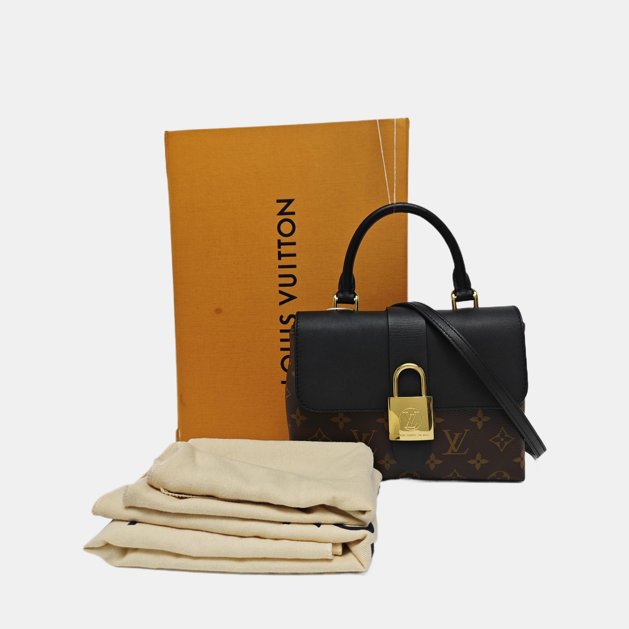 LOCKY BB Monogram Coated Canvas Brown