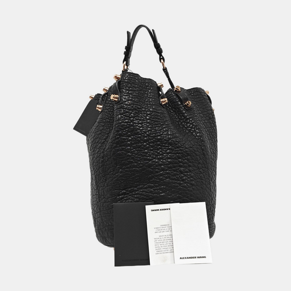 Calfskin Bucket Bag Black