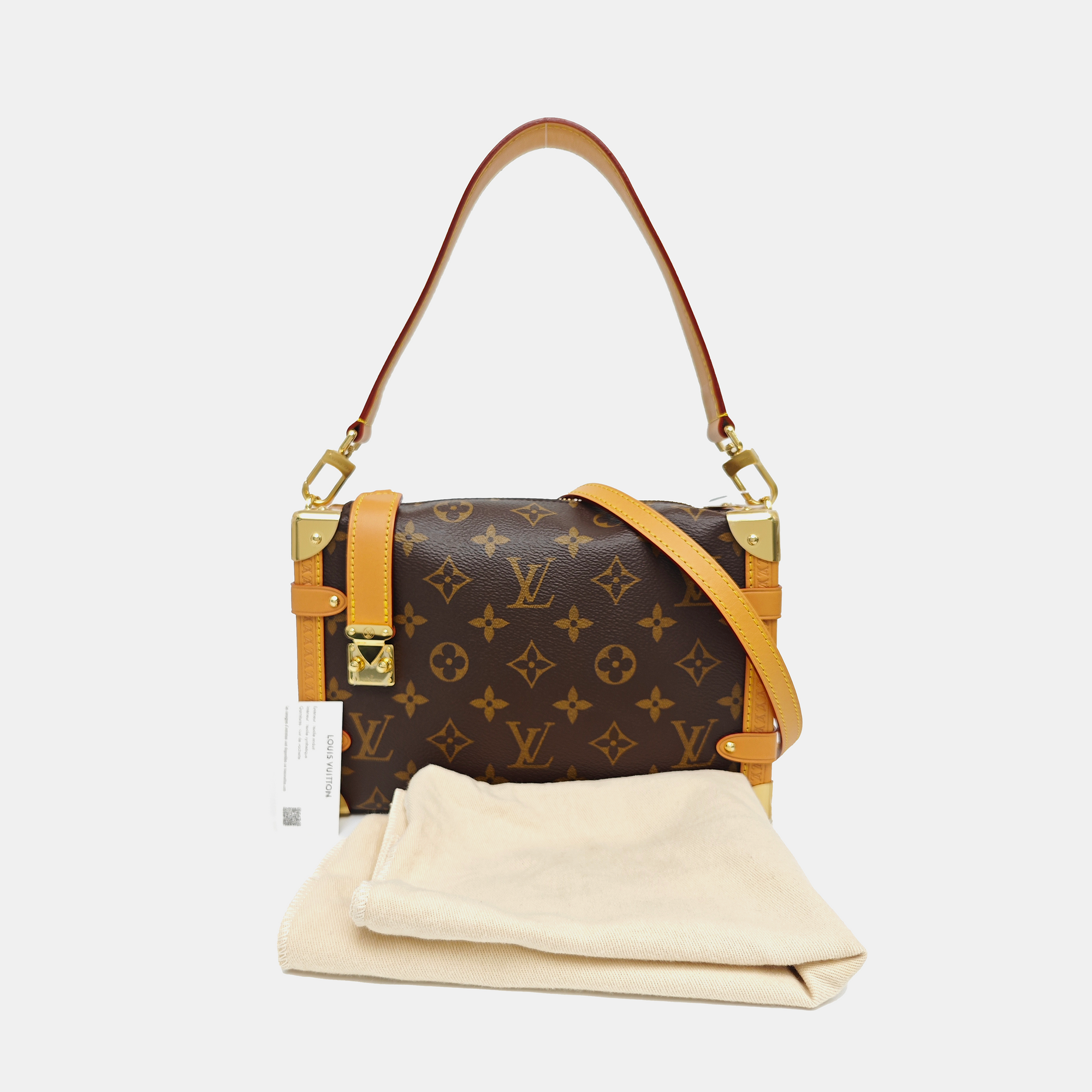 SIDE TRUNK MM Monogram Coated Canvas Brown