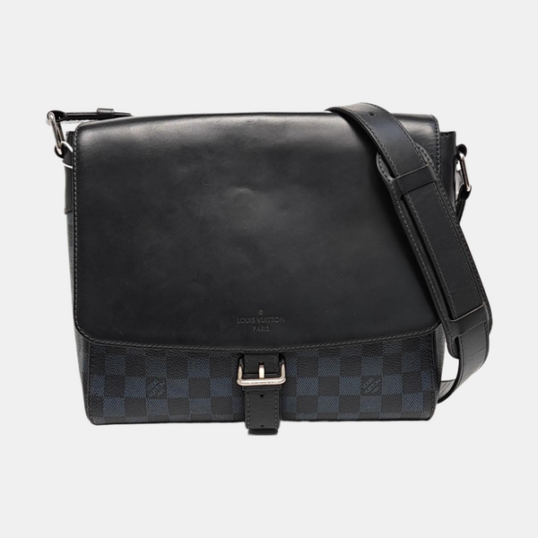 NEWPORT PM Damier Coated Canvas Blue