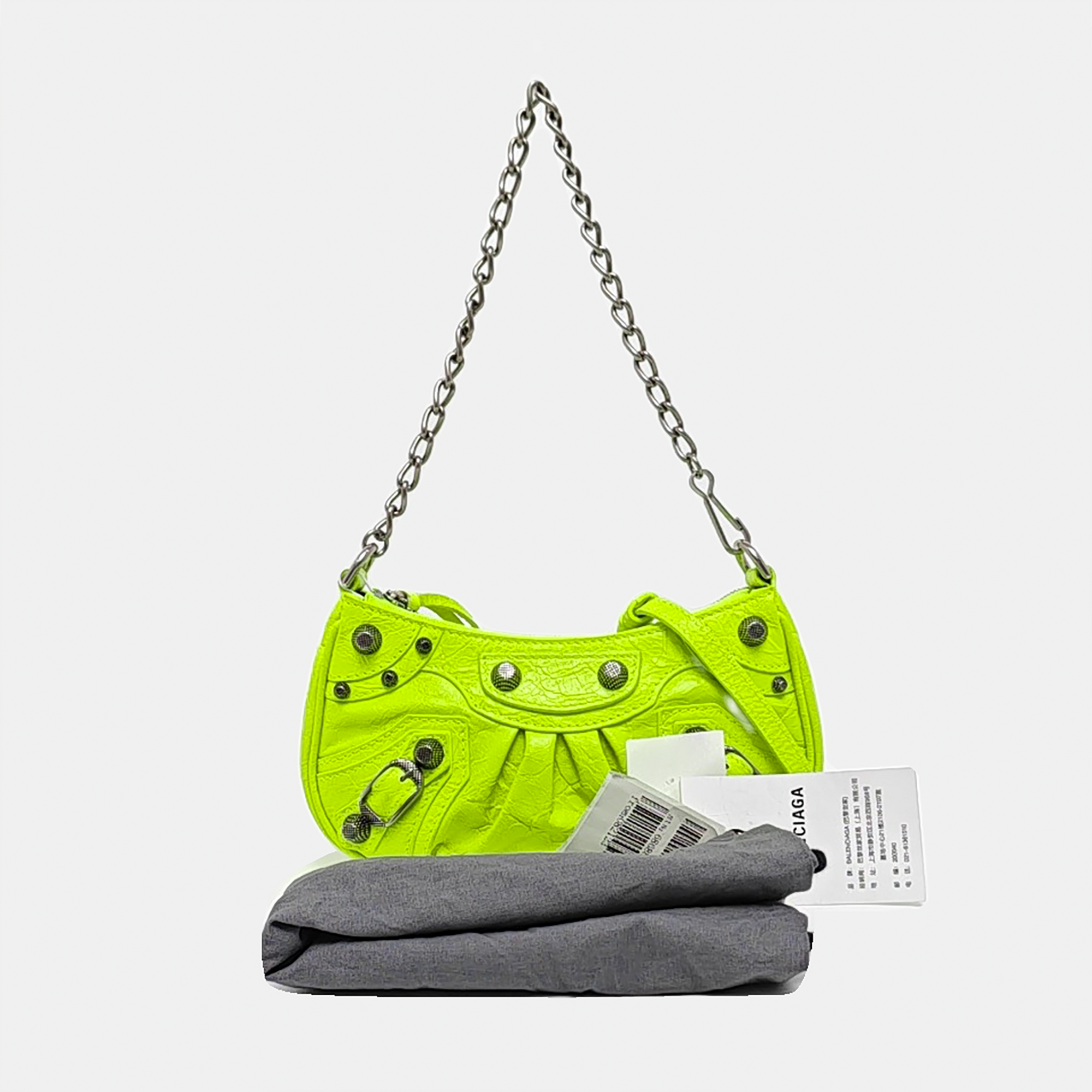 Le Cagole Mini Calfskin Green