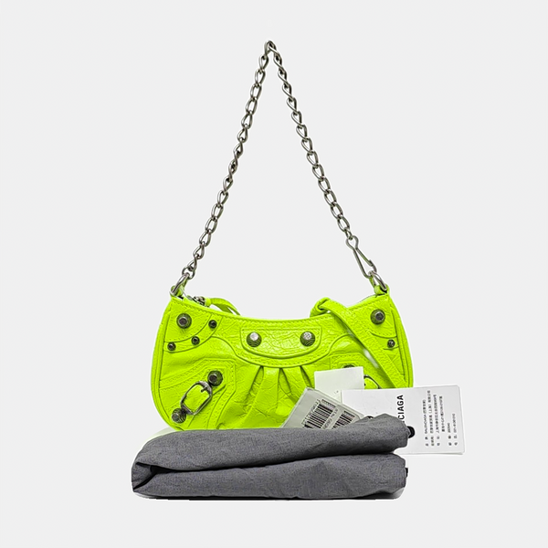 Le Cagole Mini Calfskin Green