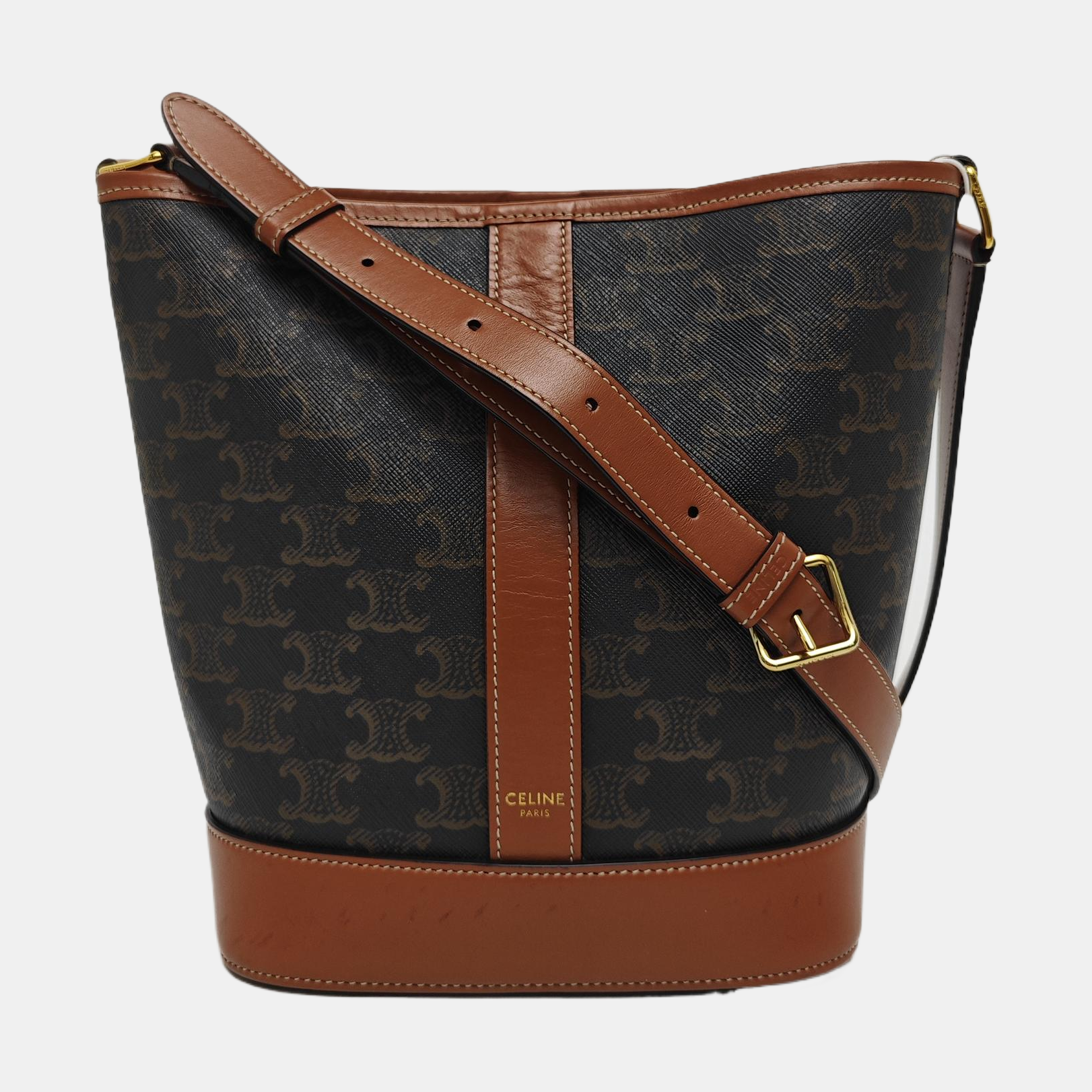 TRIOMPHE CANVAS Small Coated Canvas Brown