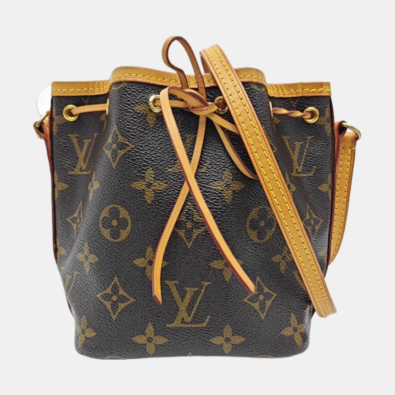 NÉONOÉ Nano Monogram Coated Canvas Brown