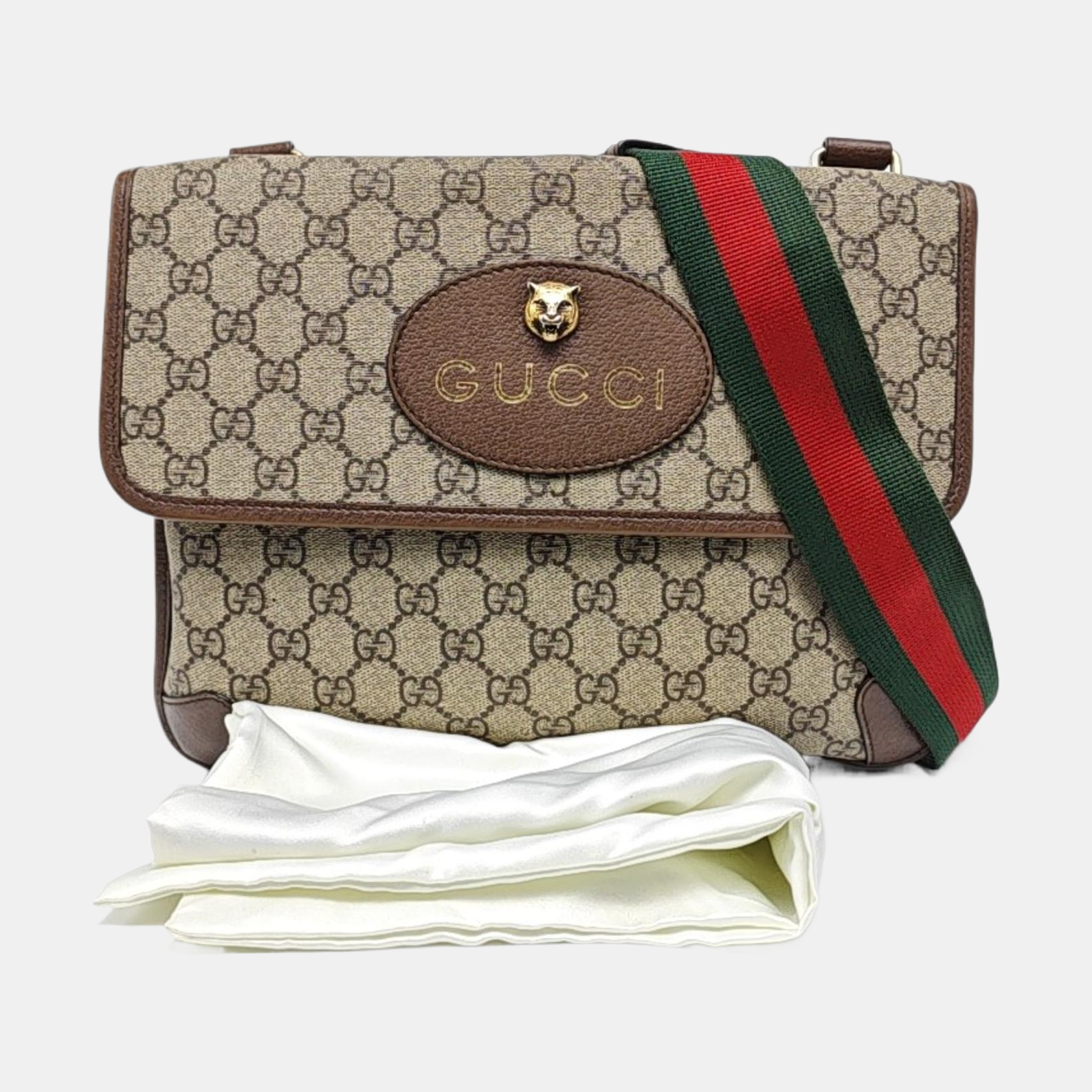 Neo Vintage Large Monogram Coated Canvas Brown