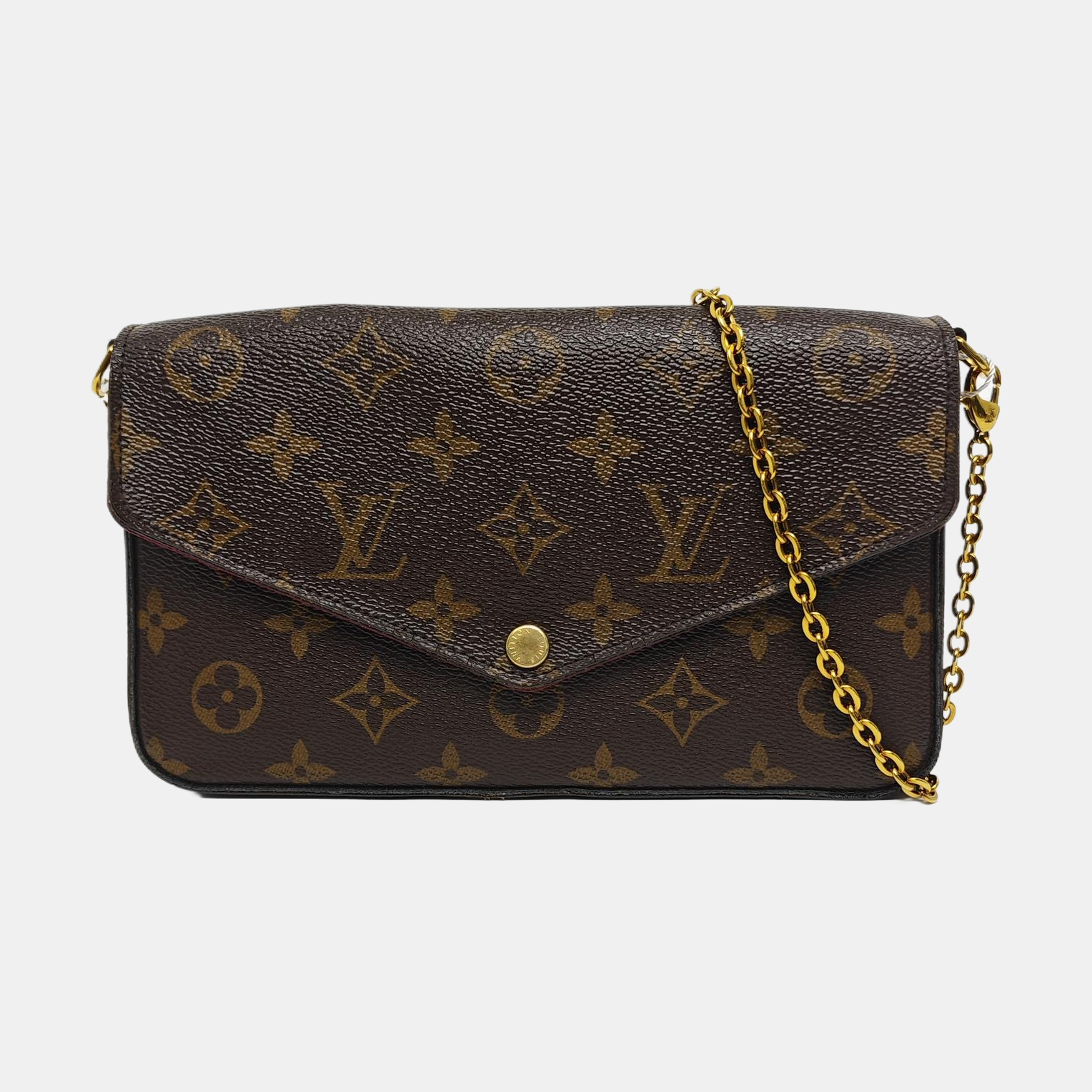 FÉLICIE Monogram Coated Canvas Brown