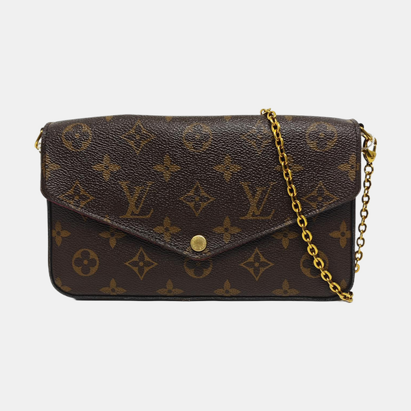 FÉLICIE Monogram Coated Canvas Brown