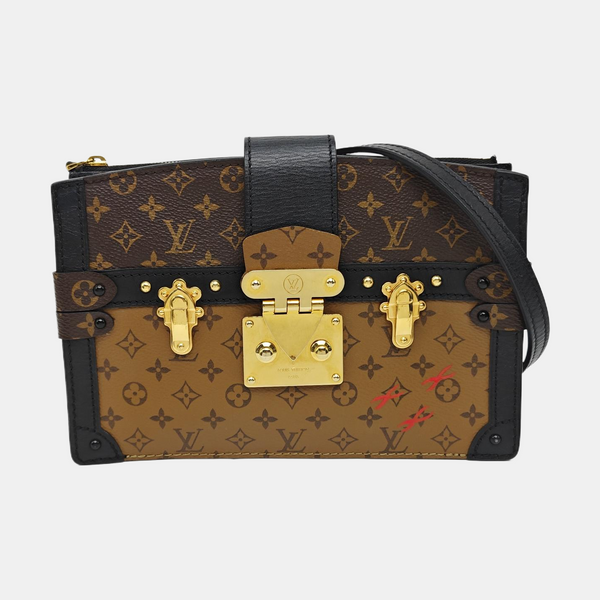 TRUNK Monogram Coated Canvas Brown