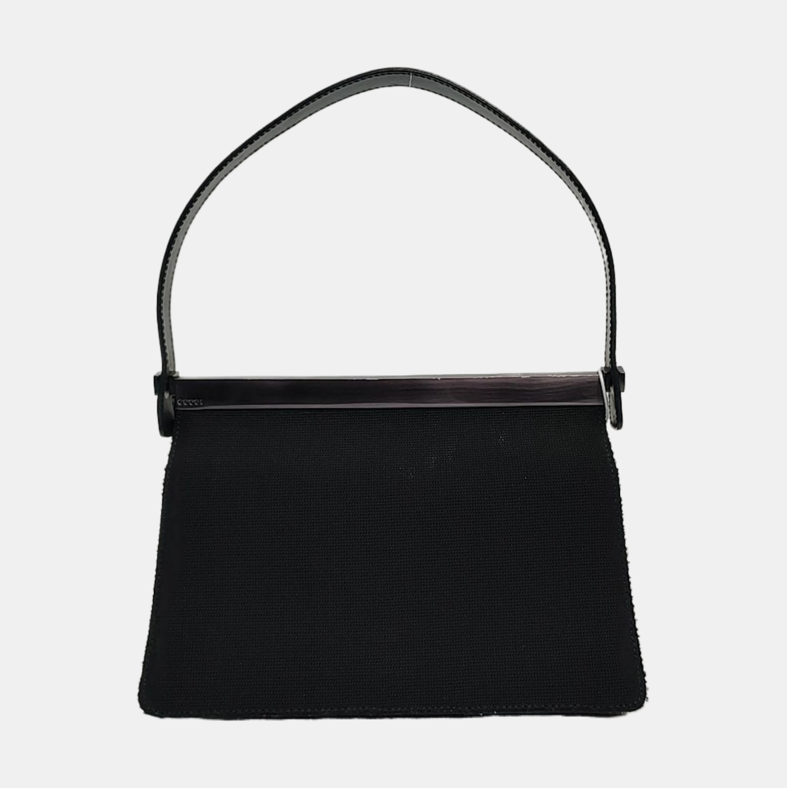 Canvas Top Handle Bag Black
