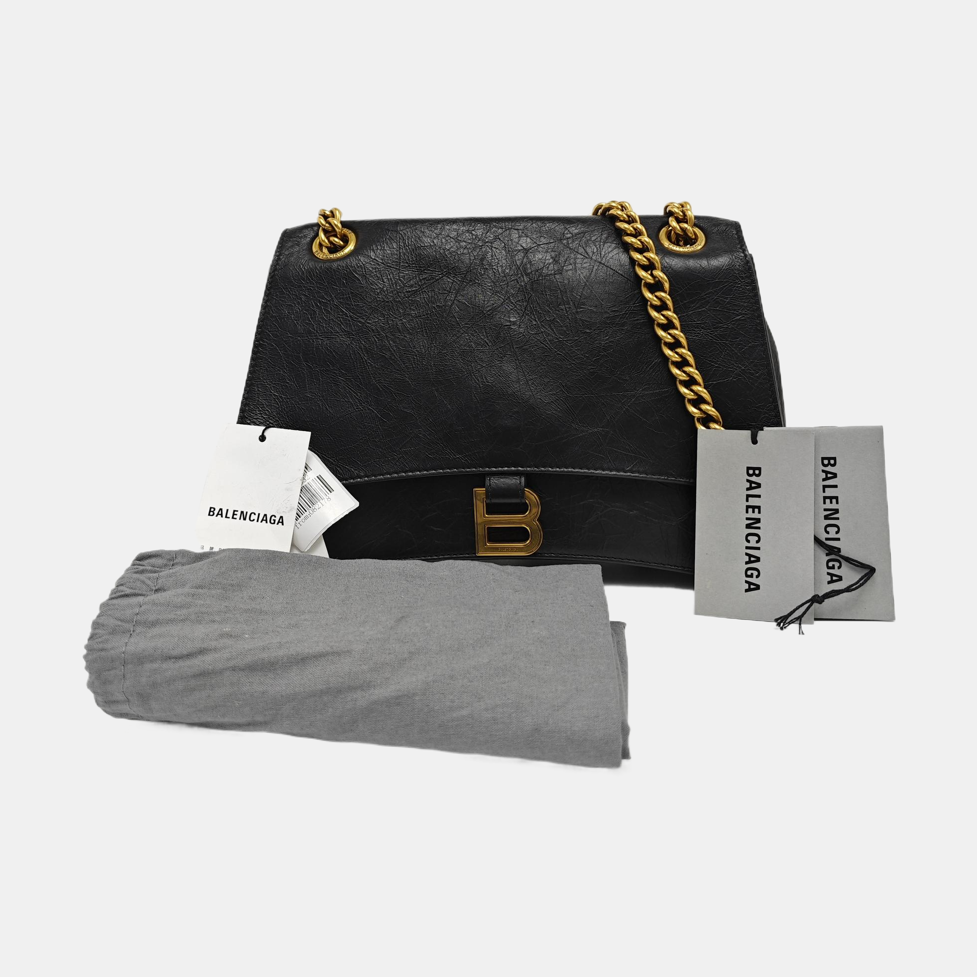 Crush Medium Calfskin Black