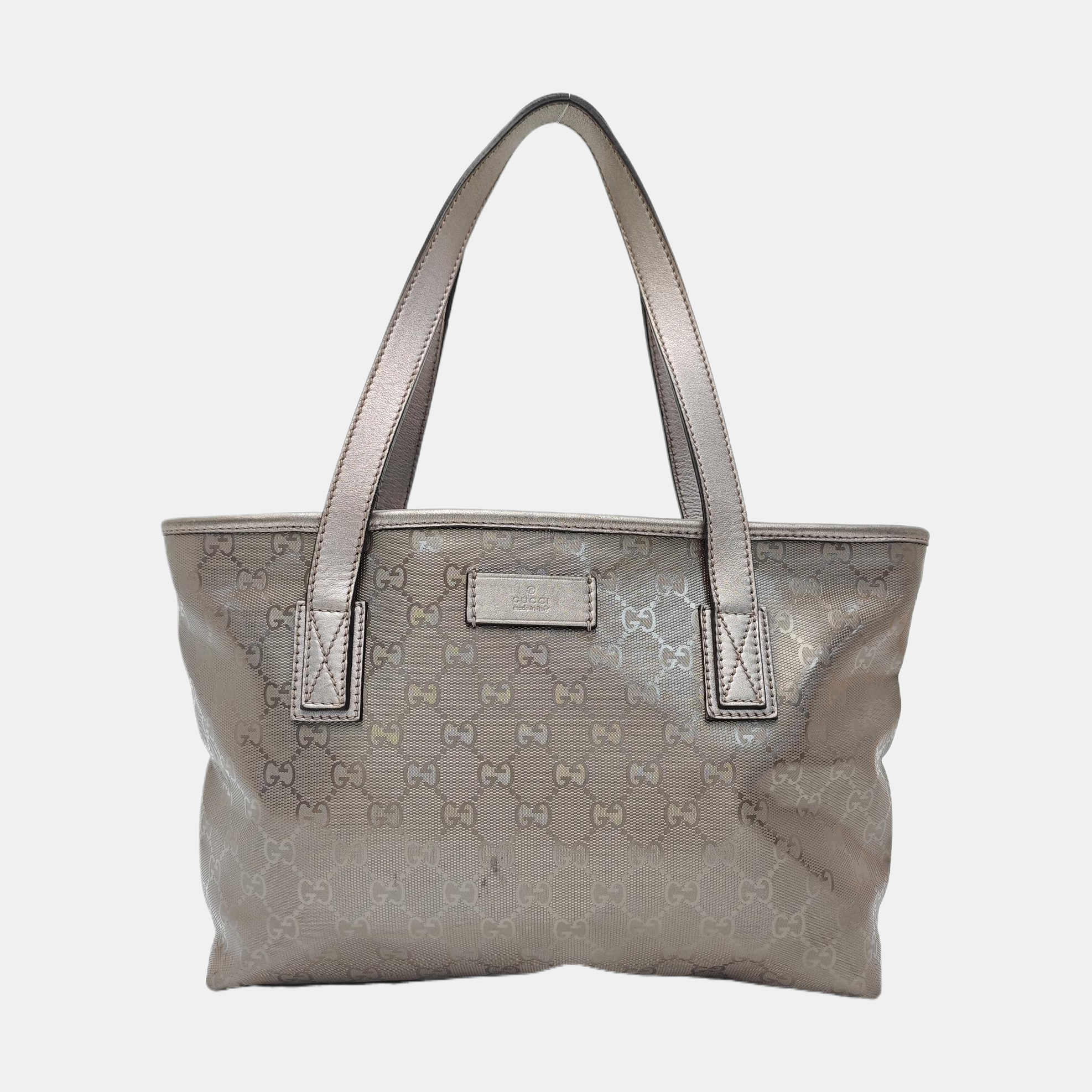GG Imprime Monogram Coated Canvas Gray