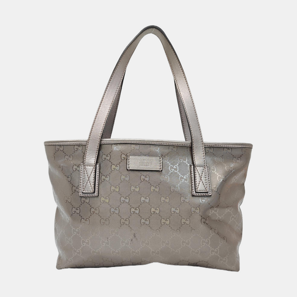 GG Imprime Monogram Coated Canvas Gray