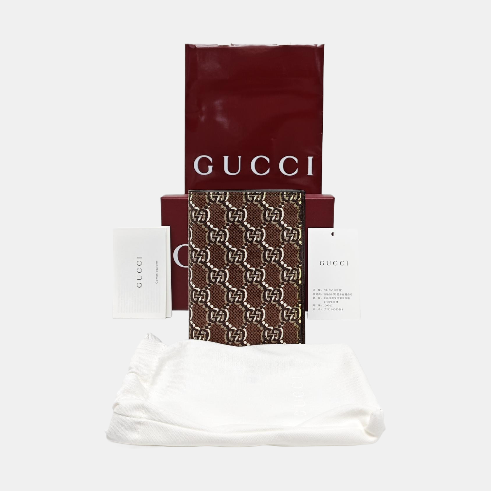 Monogram Coated Canvas Wallet Brown