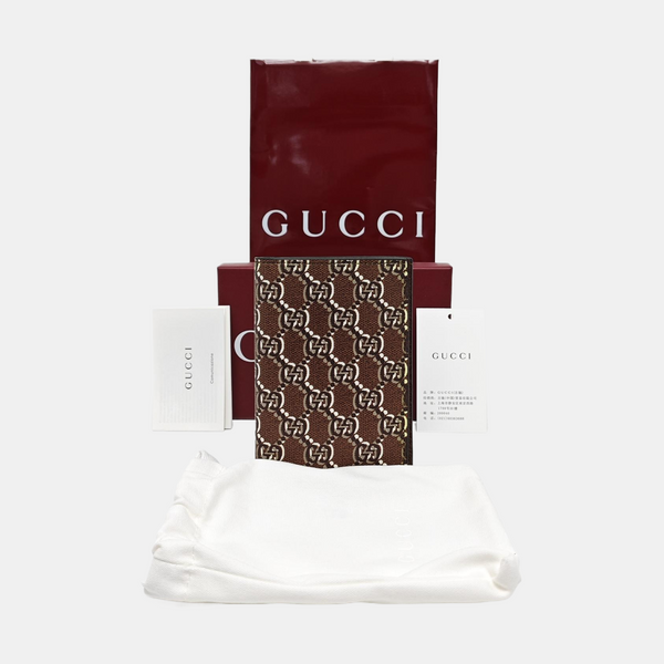 Monogram Coated Canvas Wallet Brown