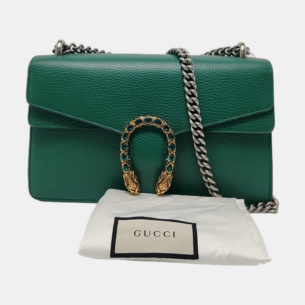 Authenticated pre-owned  Dionysus Small Calfskin Green - Shoulder Bag at Looply
