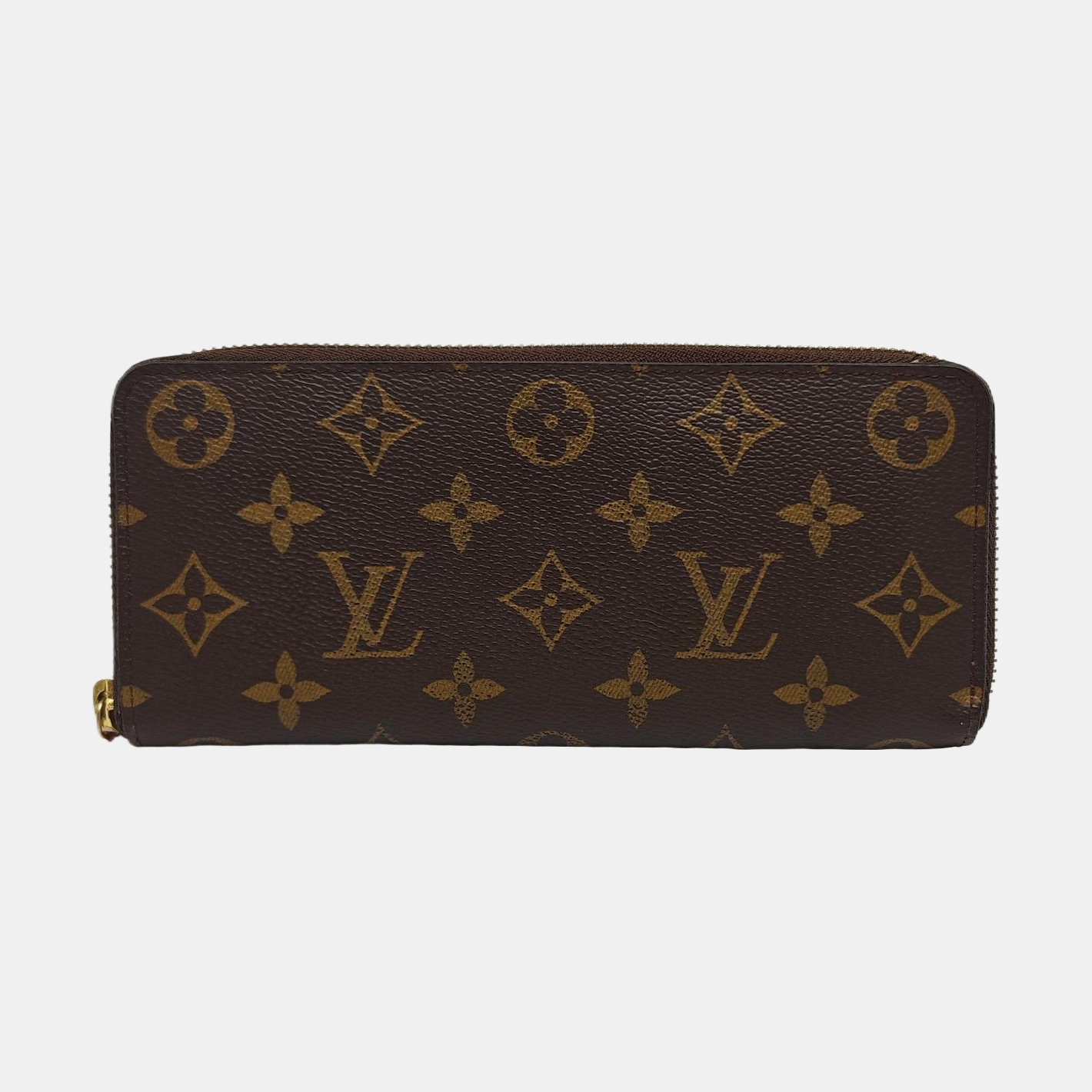 CLÉMENCE Monogram Coated Canvas Brown Wallet