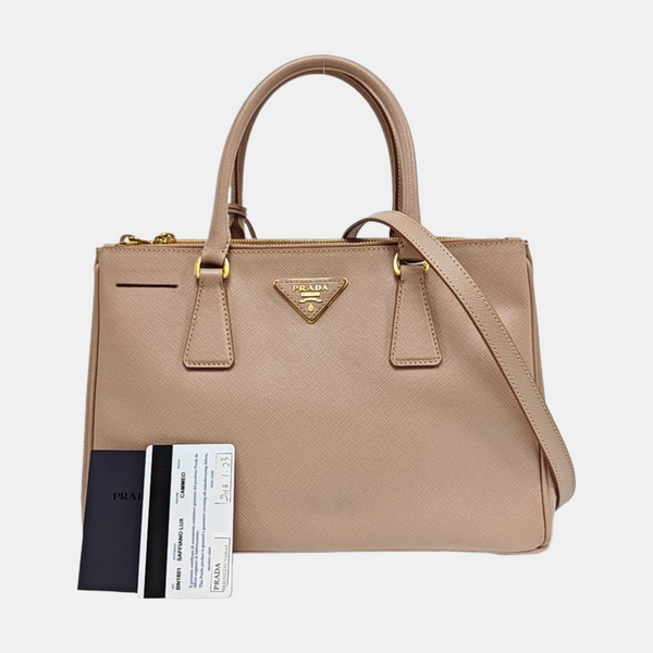 Authenticated pre-owned  Galleria Saffiano Calfskin Pink - Tote Bag at Looply