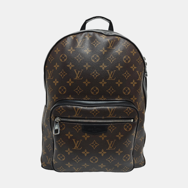 JOSH Monogram Coated Canvas Brown