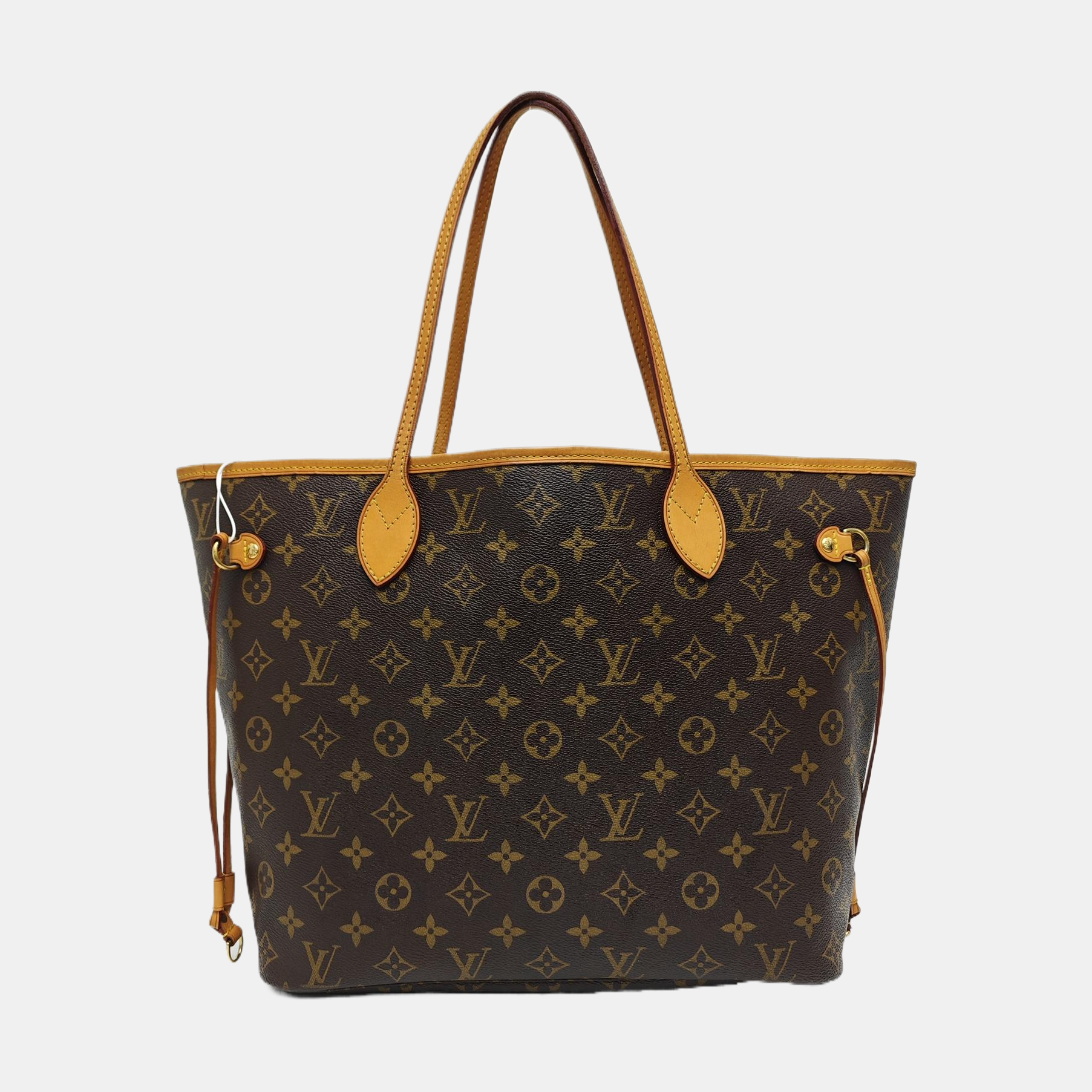 NEVERFULL MM Monogram Coated Canvas Brown