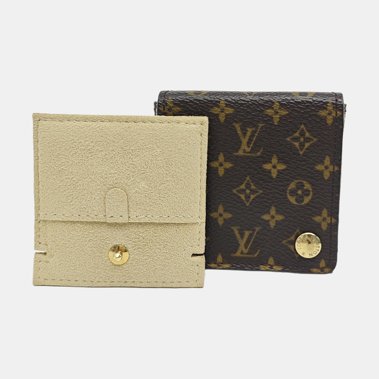 Monogram Coated Canvas Card Holder Brown