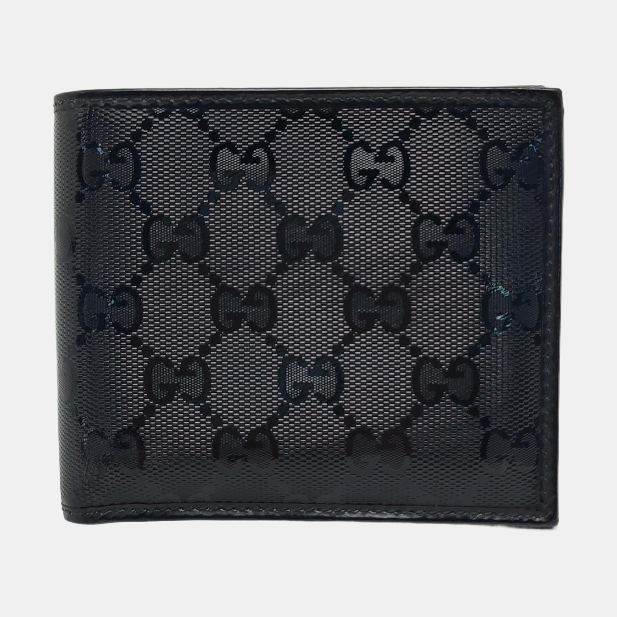 Monogram Coated Canvas Wallet Black