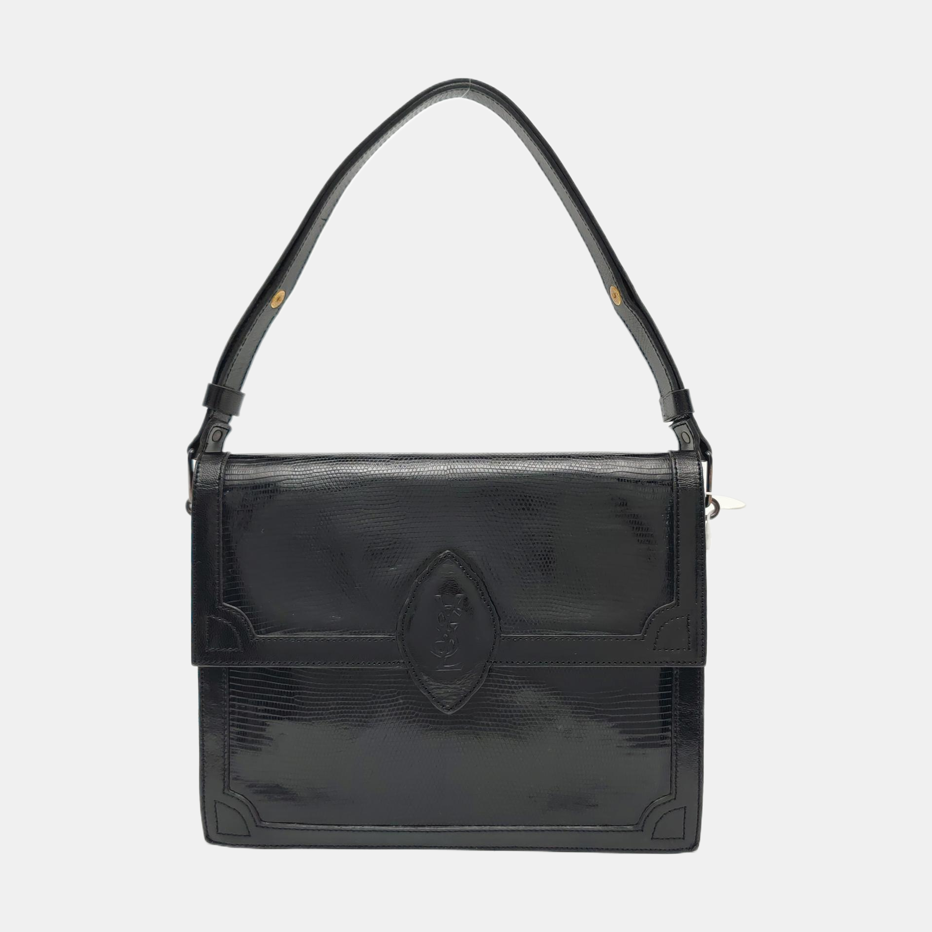 Calfskin Shoulder Bag Black