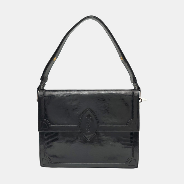Calfskin Shoulder Bag Black