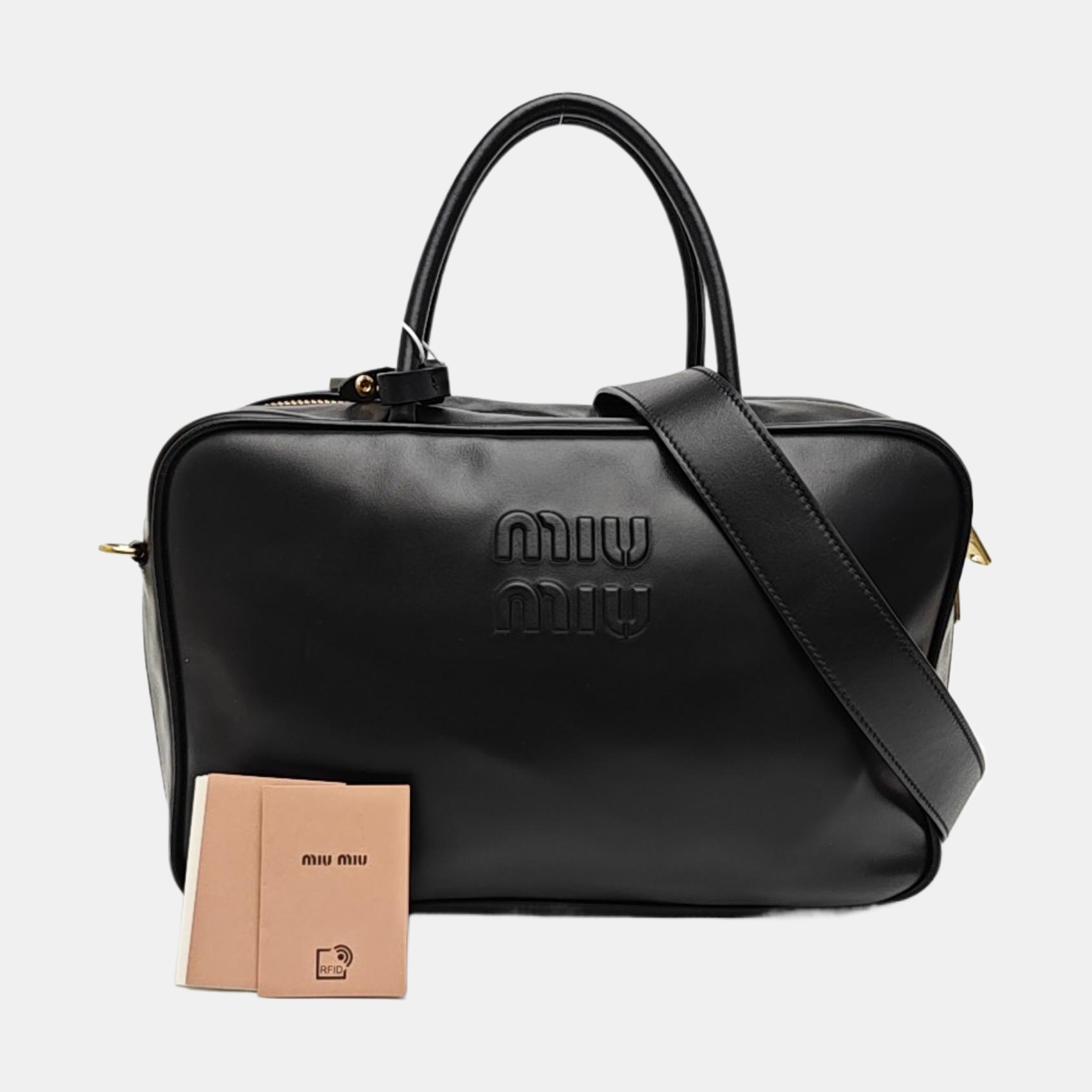 Beau Large Calfskin Black