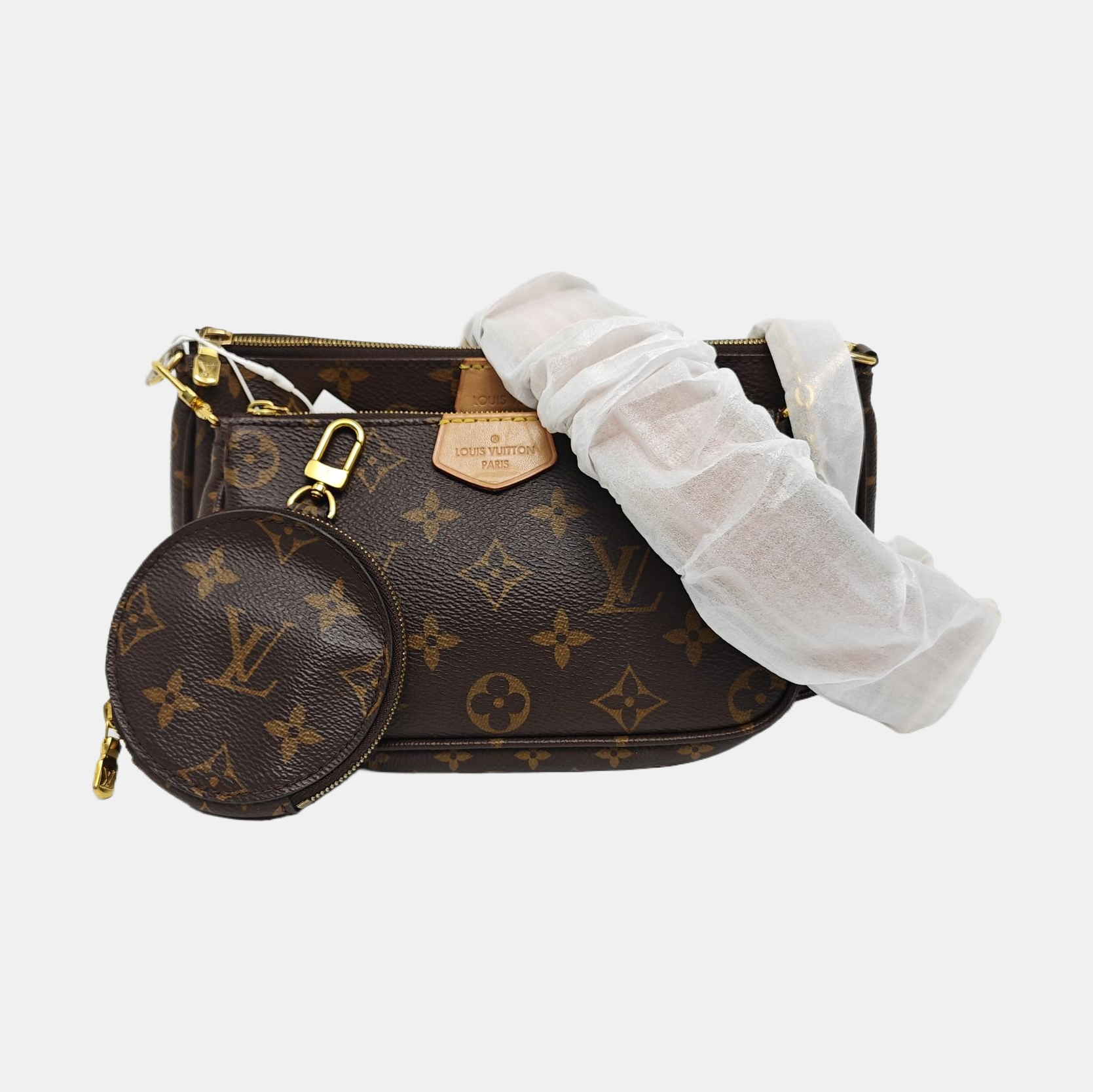 MULTI Monogram Coated Canvas Brown