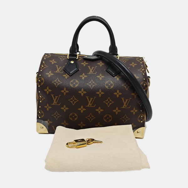 SPEEDY 25 Monogram Coated Canvas Brown