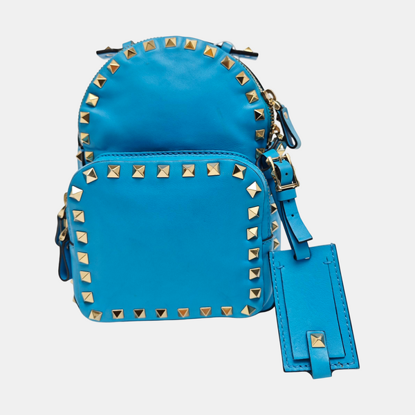 Rockstud Mini Calfskin Blue