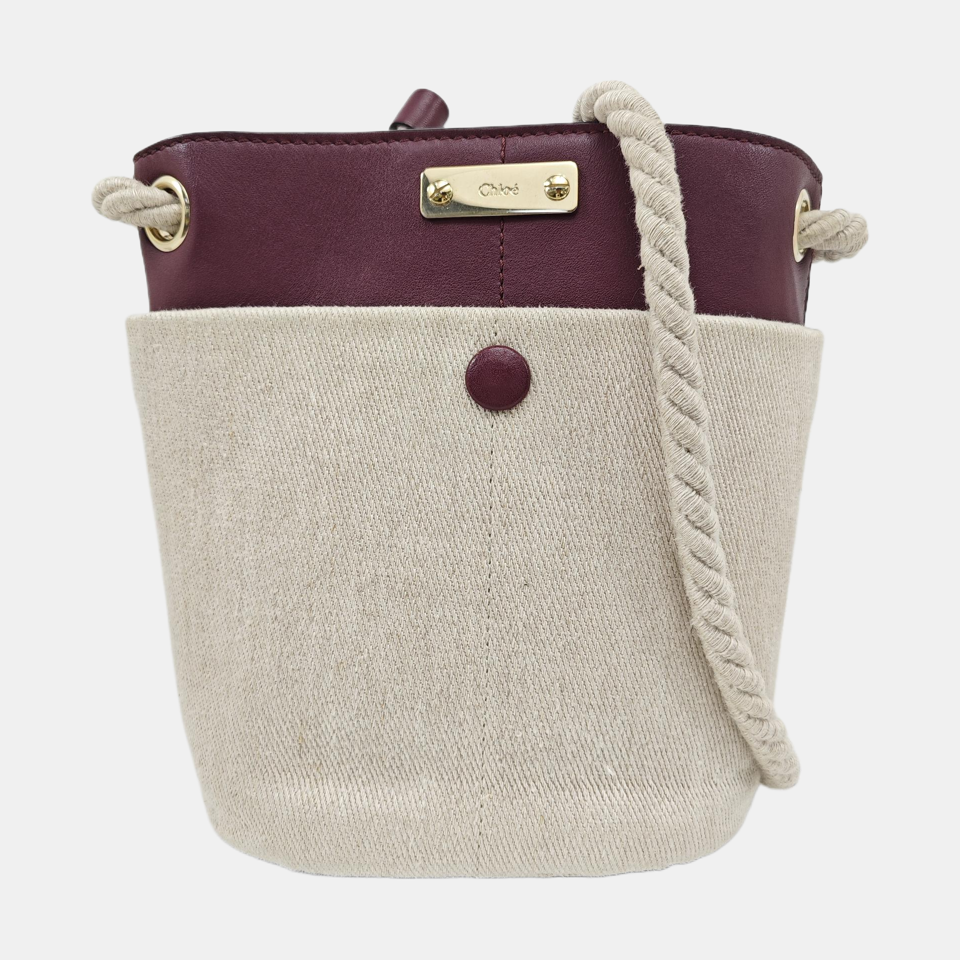 Canvas Bucket Bag Gray