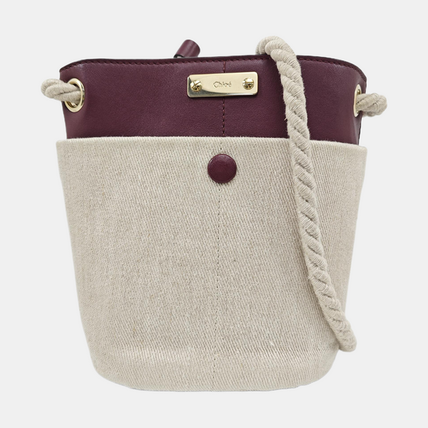 Canvas Bucket Bag Gray