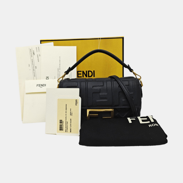 Baguette Mini Lambskin Black