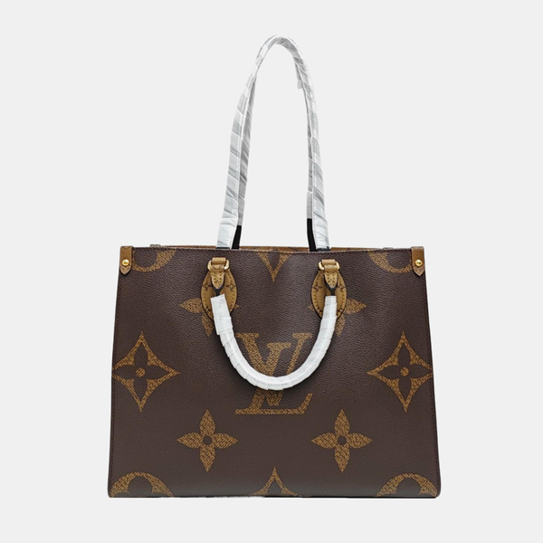 ONTHEGO MM Monogram Coated Canvas Brown