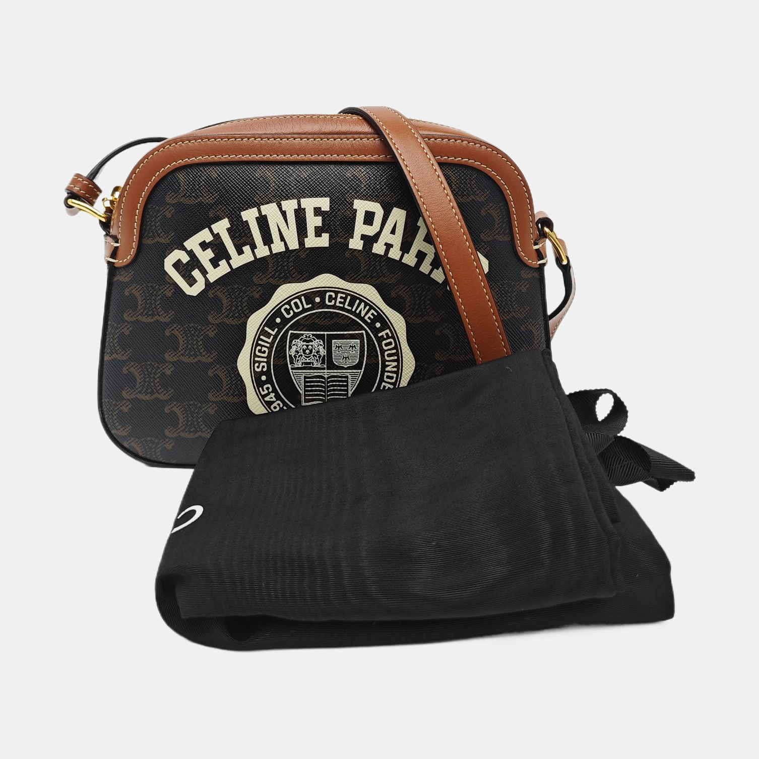 TRIOMPHE CANVAS Small Coated Canvas Black