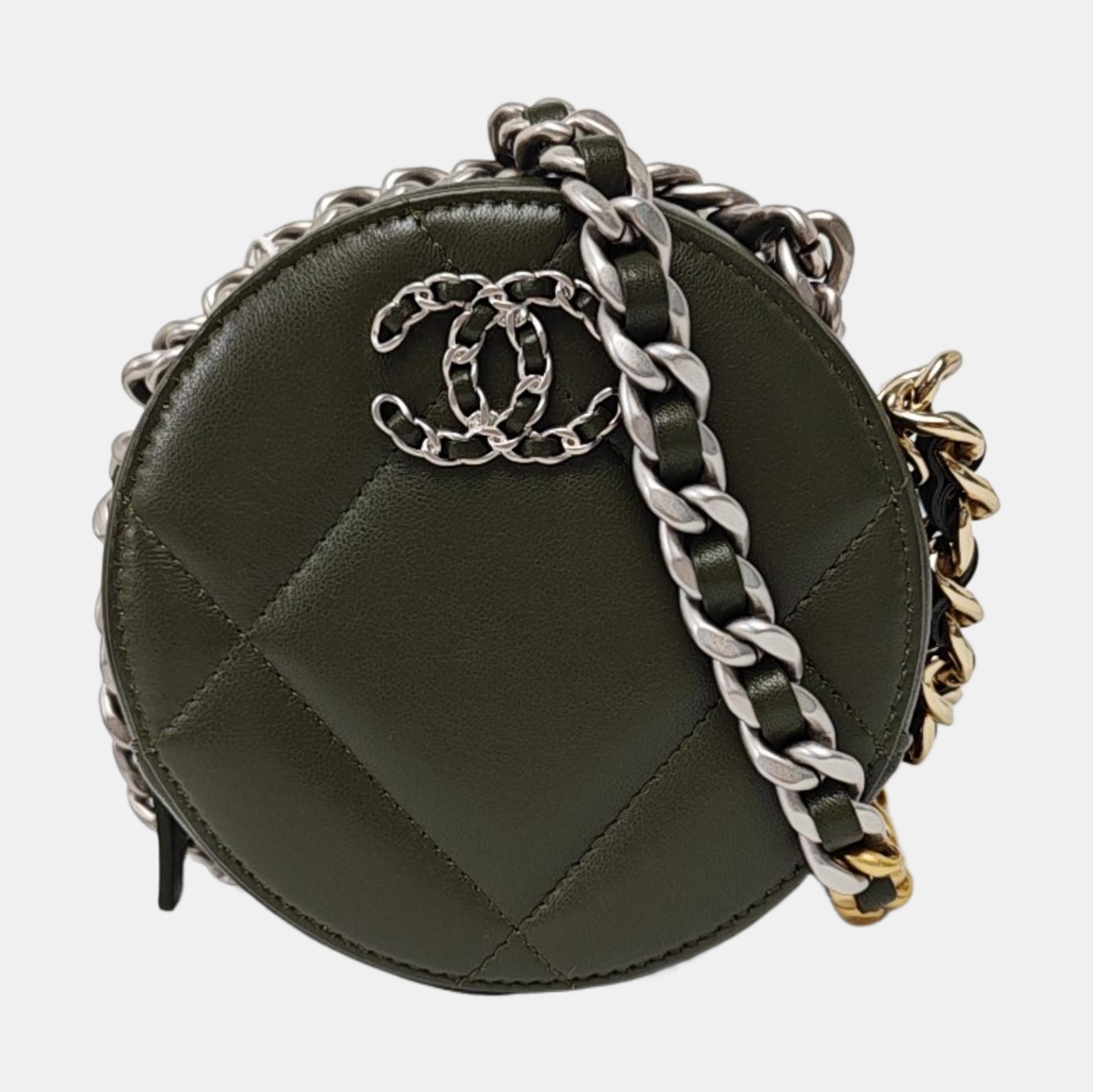 Authenticated pre-owned  CHANEL 19 Quilted Lambskin Green - Shoulder Bag at Looply