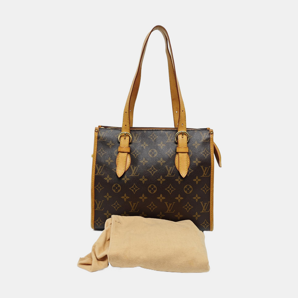 POPINCOURT Monogram Coated Canvas Brown