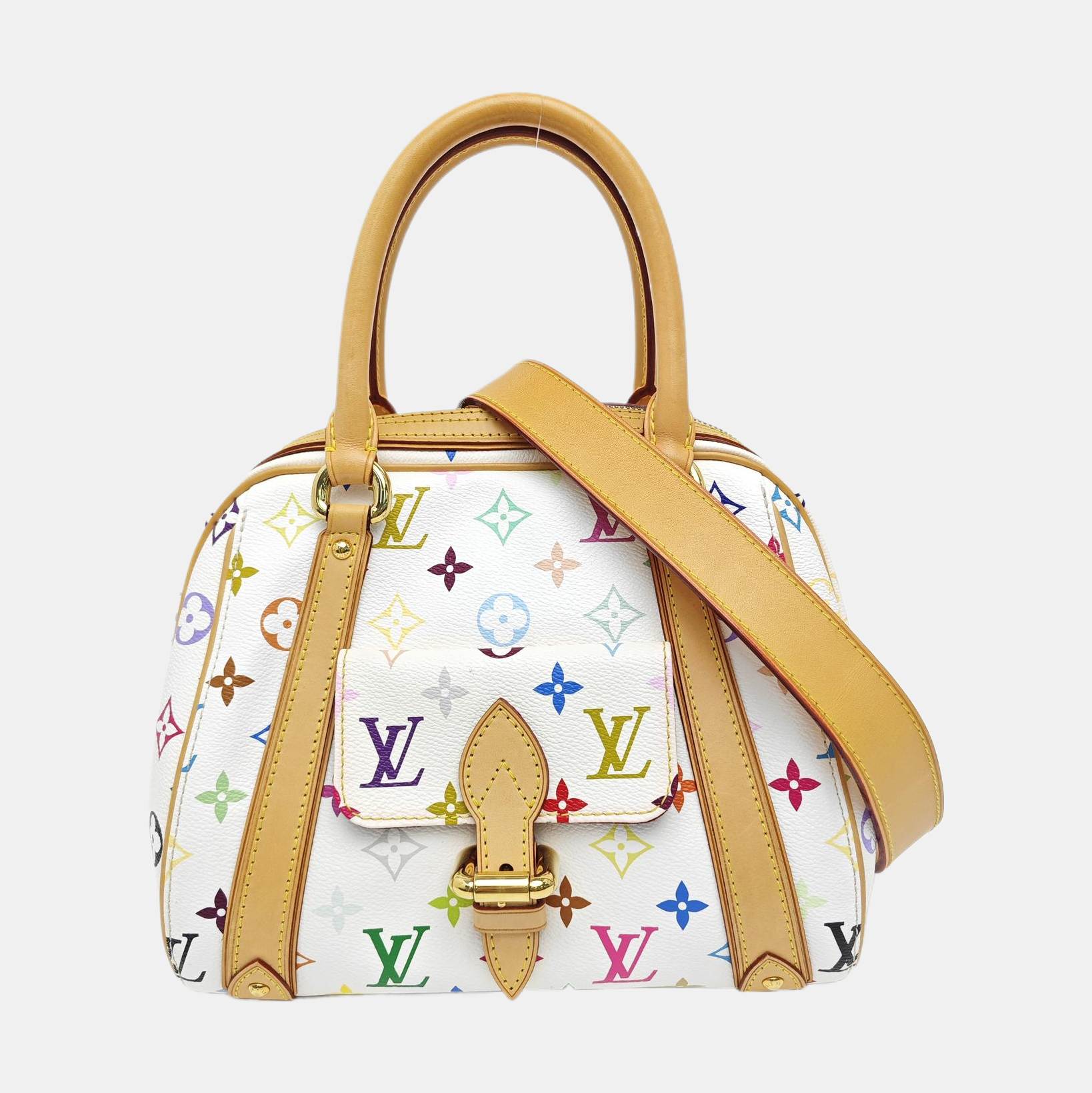 LV × TM PRISCILLA Monogram Coated Canvas White