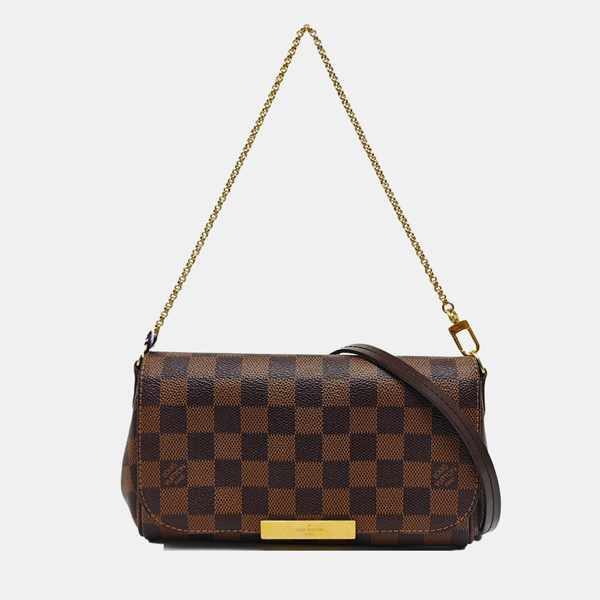 Authenticated pre-owned  FAVORITE Coated Canvas Brown - Crossbody Bag at Looply
