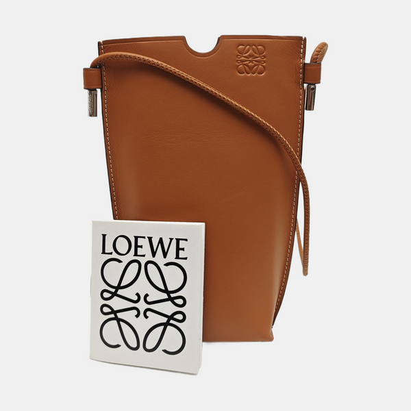Calfskin Shoulder Bag Brown