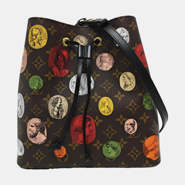 NÉONOÉ MM Monogram Coated Canvas Brown