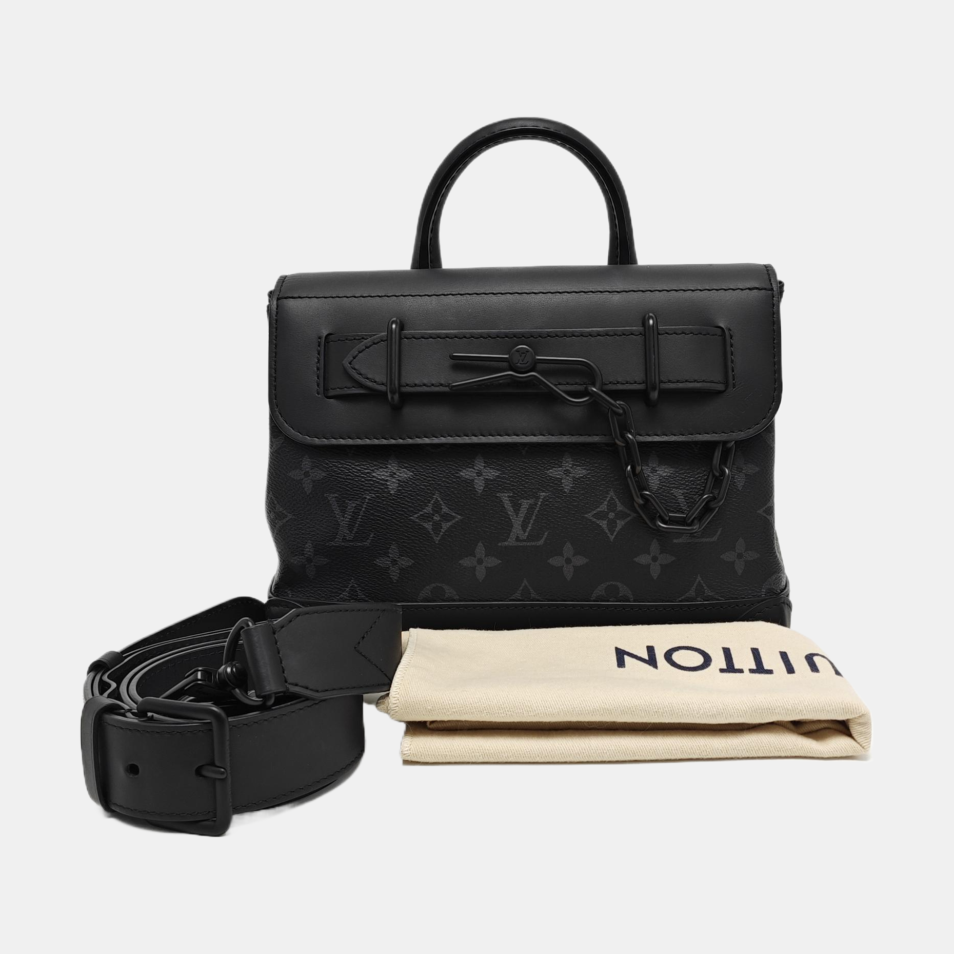 STEAMER PM Monogram Coated Canvas Black