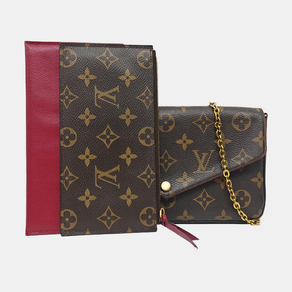 FÉLICIE Monogram Coated Canvas Brown