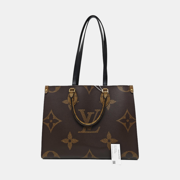 ONTHEGO MM Monogram Coated Canvas Brown
