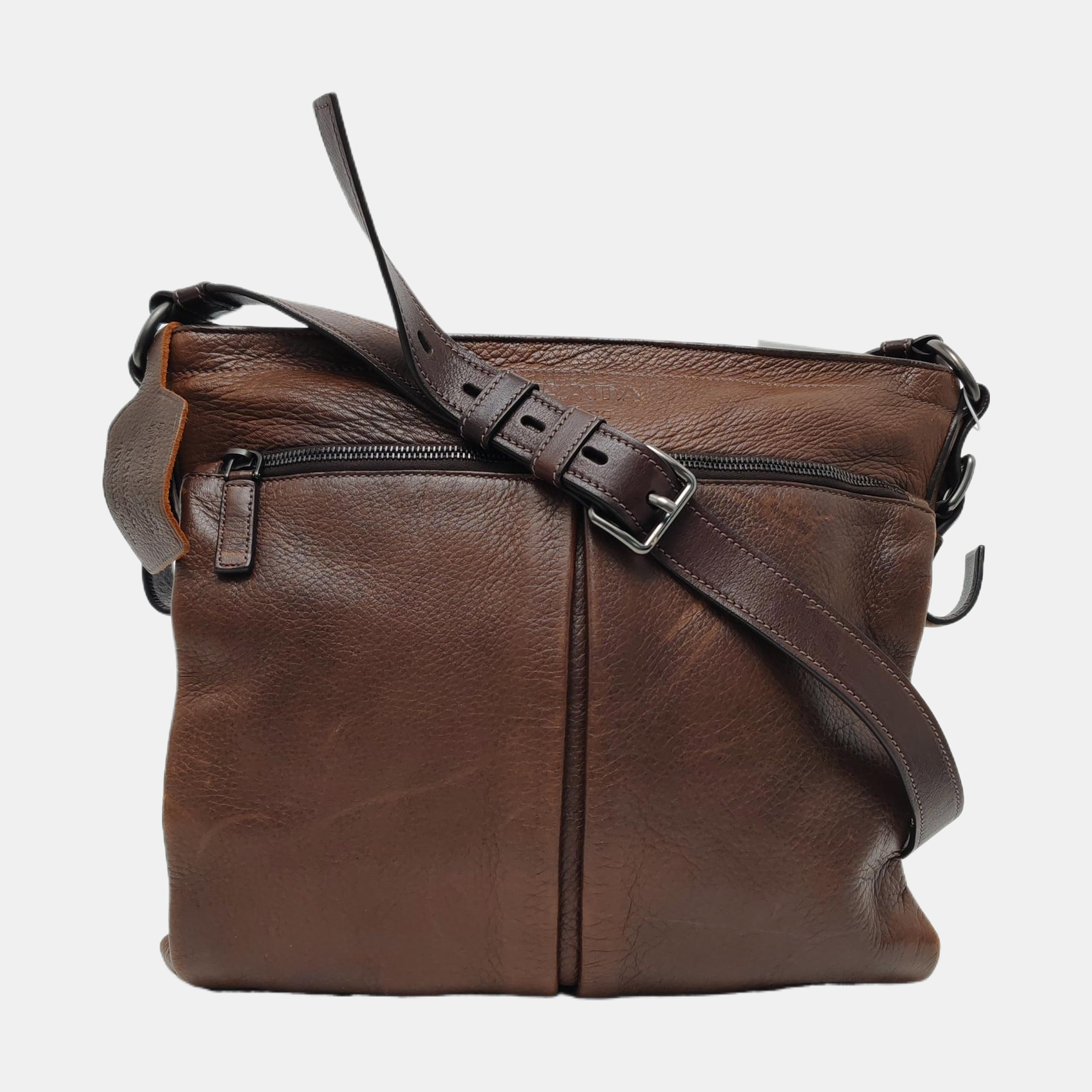 Calfskin Shoulder Bag Brown