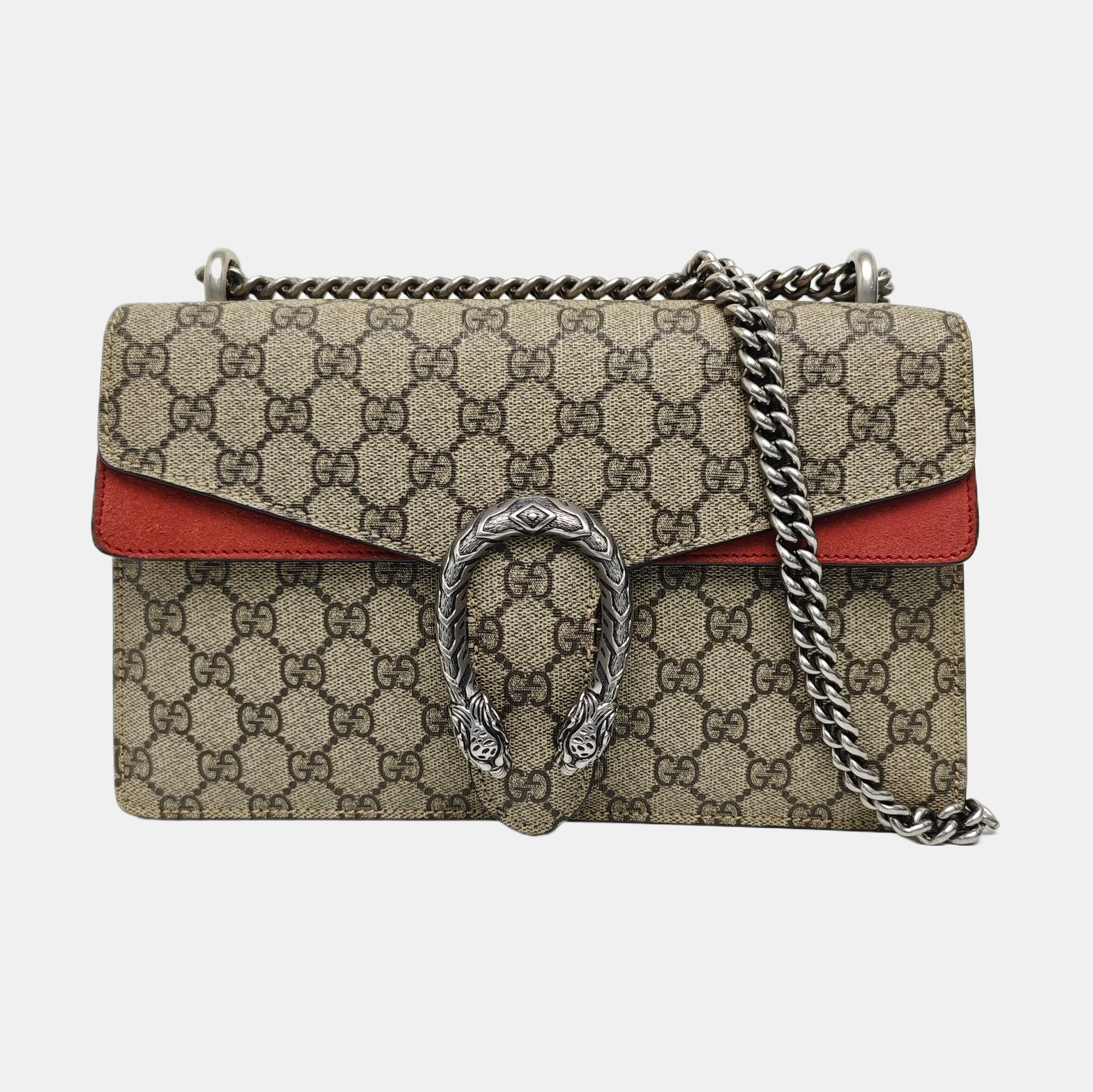 Dionysus Small Monogram Coated Canvas Black