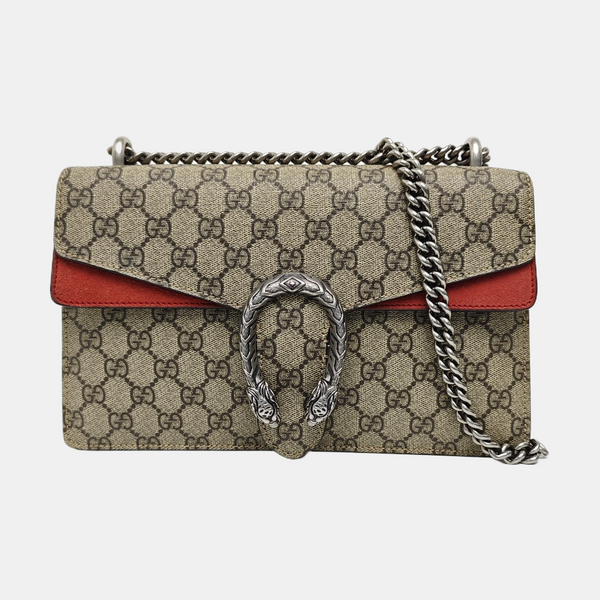 Dionysus Small Monogram Coated Canvas Black