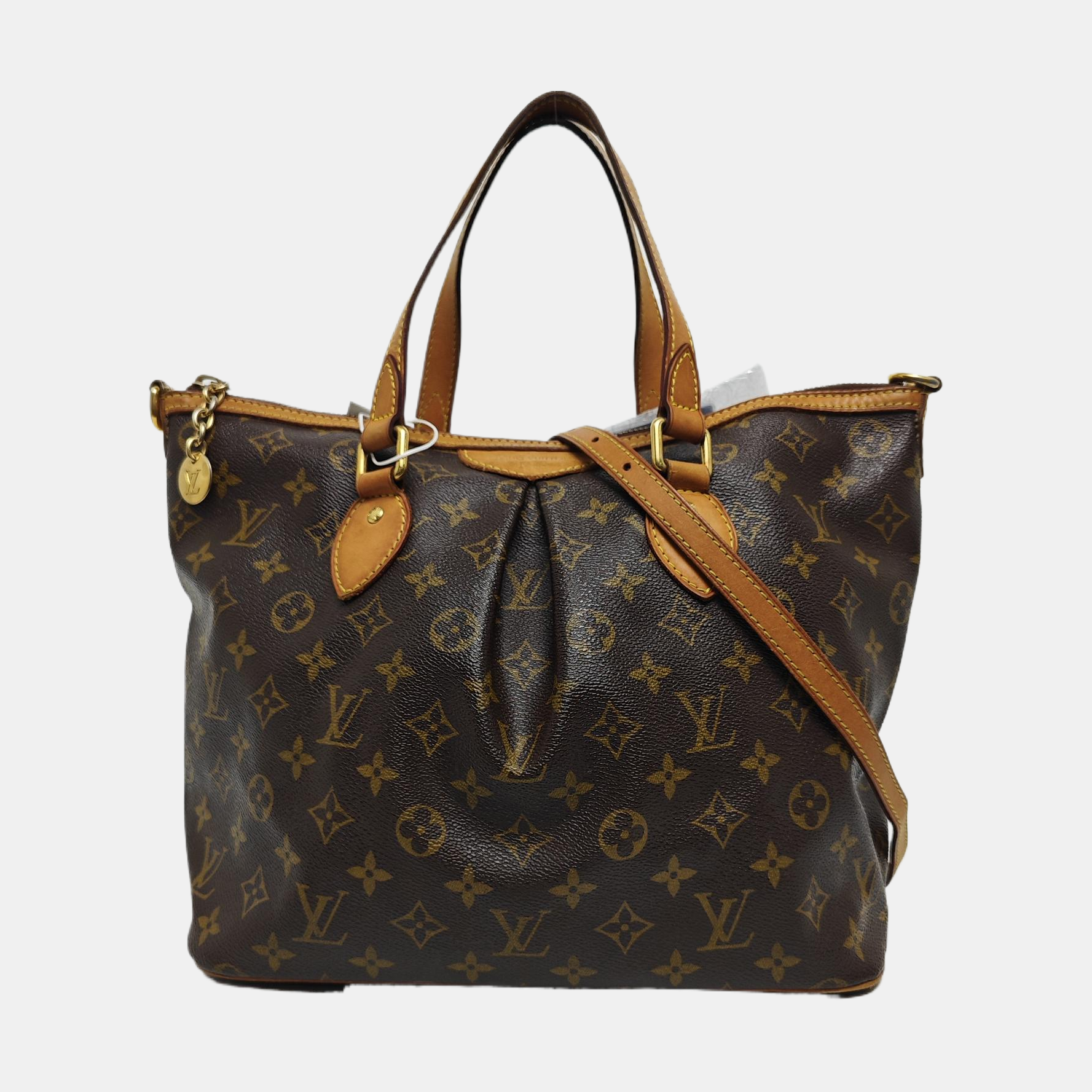 PALERMO PM Monogram Coated Canvas Brown